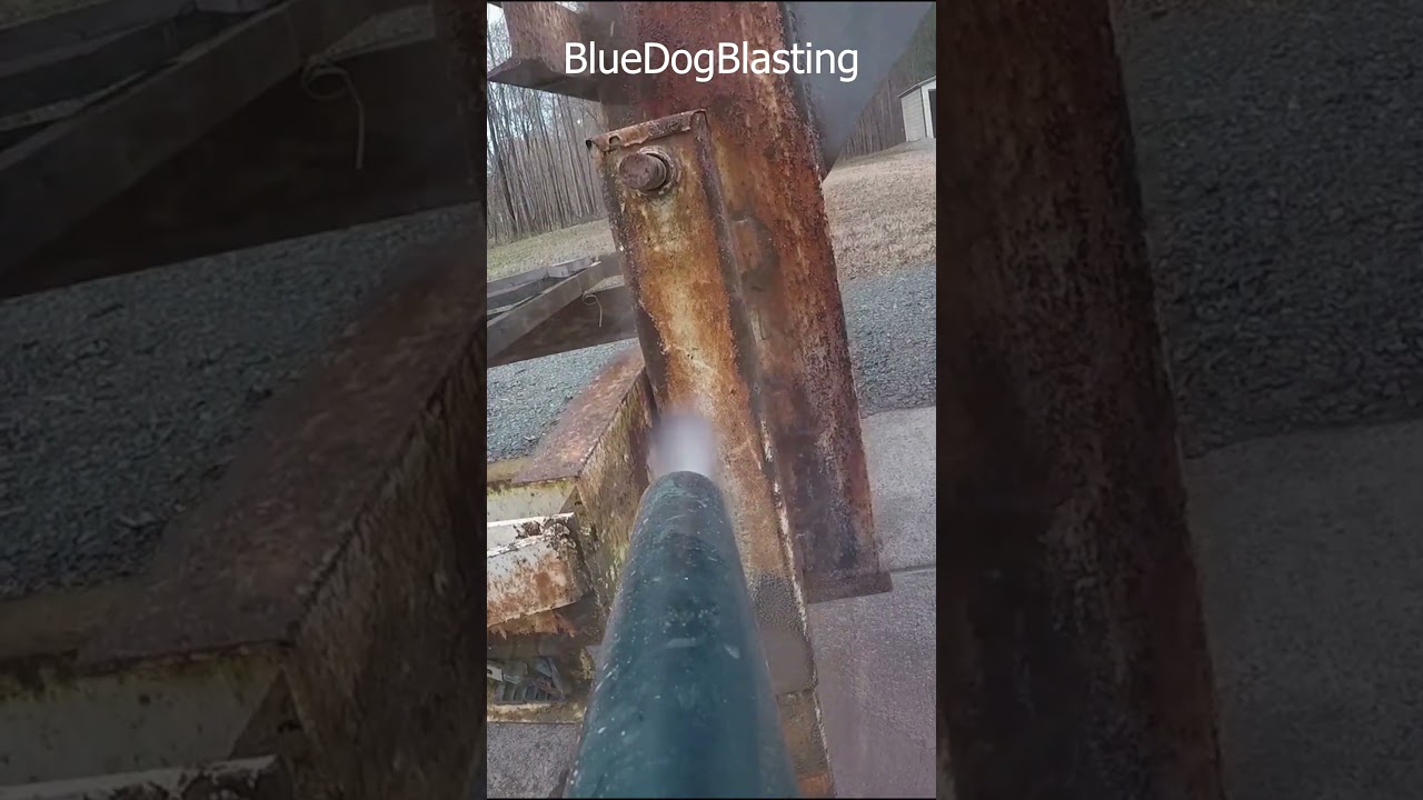 Wet Blasting Rust & Wood - #GOTAB