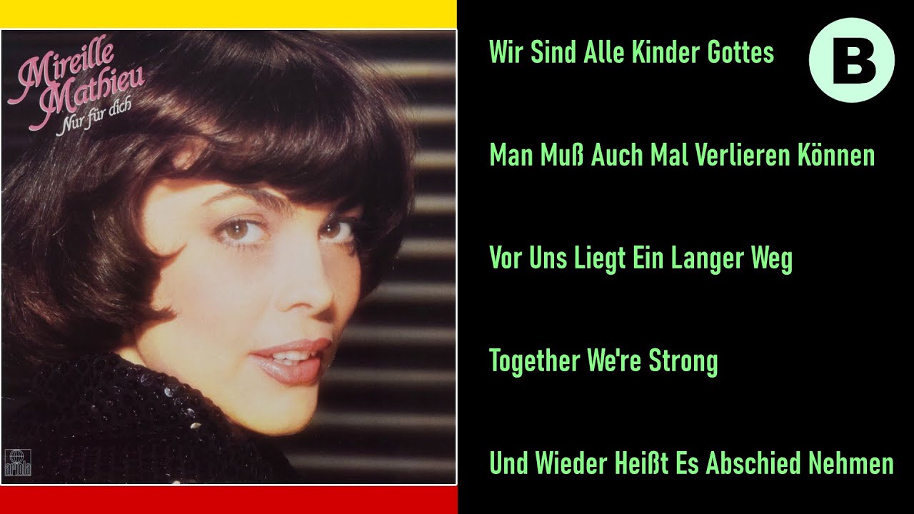 Mireille Mathieu  (Nur Für Dich)  Side-B