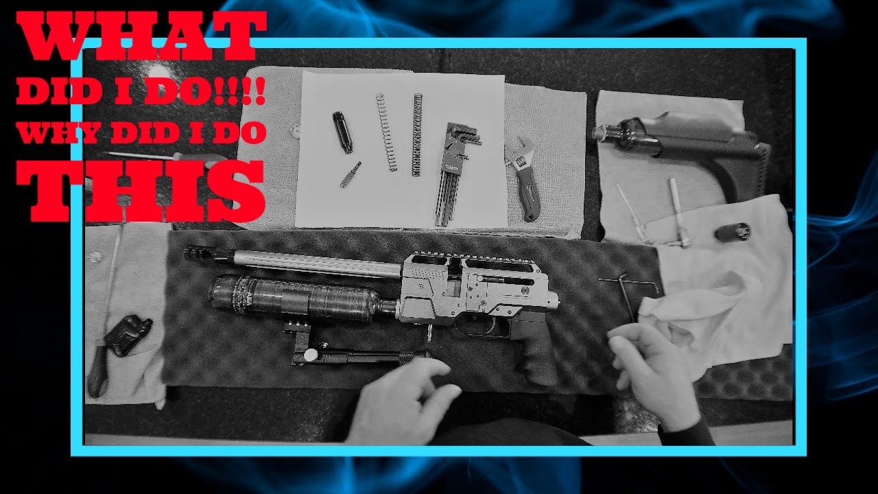 s 45 air gun take a part and polish