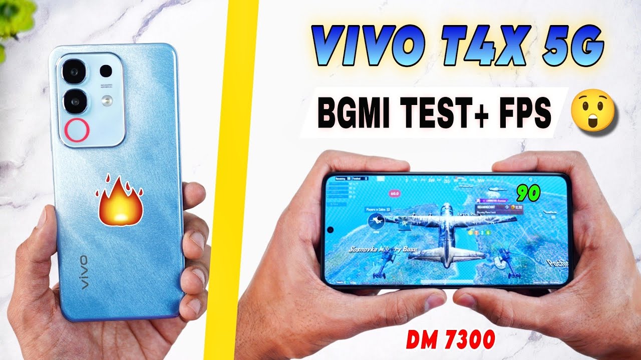 Vivo T4x 5g Bgmi Pubg Test | t4x 5g bgmi graphics setting, gyro | vivo t4x bgmi gaming battery test