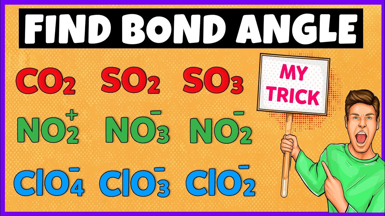 How to calculate bond angle ? Easy Trick to Find Bond Angle
