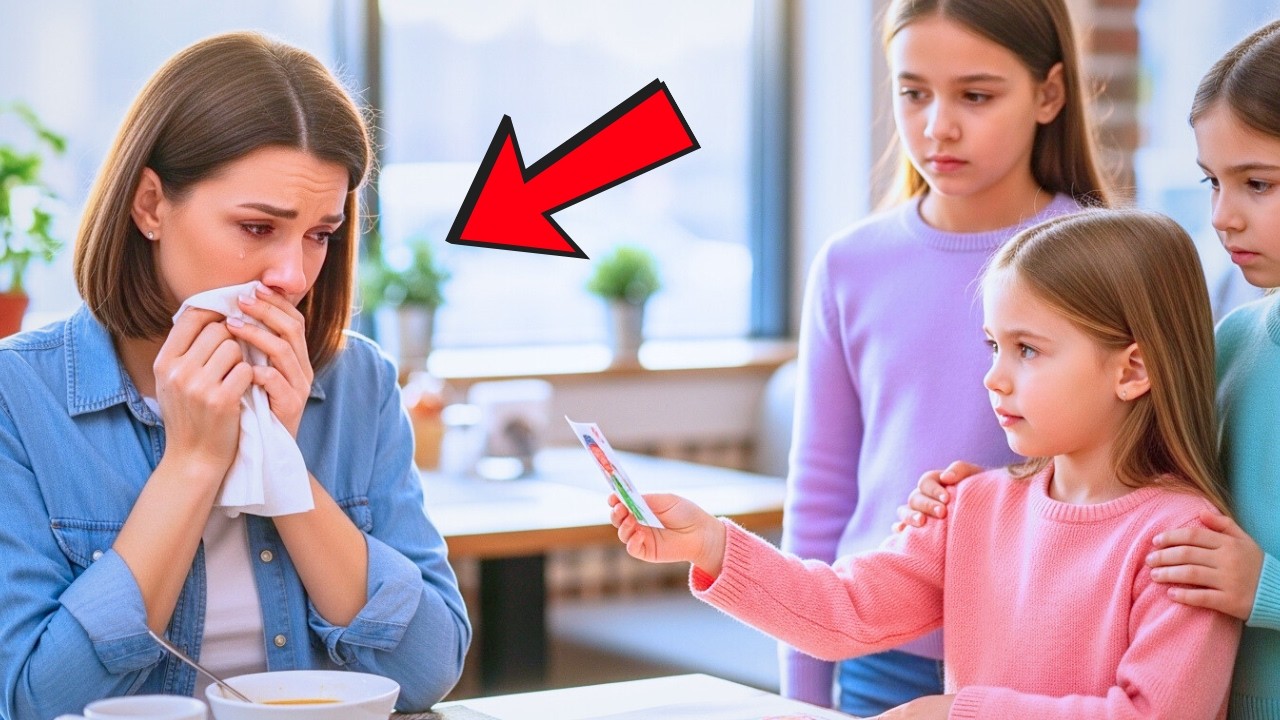 A Woman Tried to Hide Her Tears at Dinner — Three Little Girls Saw Everything