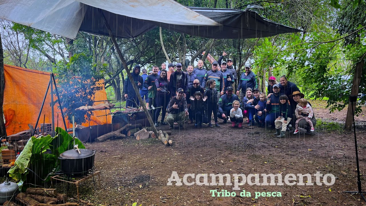 ACAMPAR NA CHUVA 2 dias beira rio A NOITE SÓ OS FORTES AGUENTARAM 