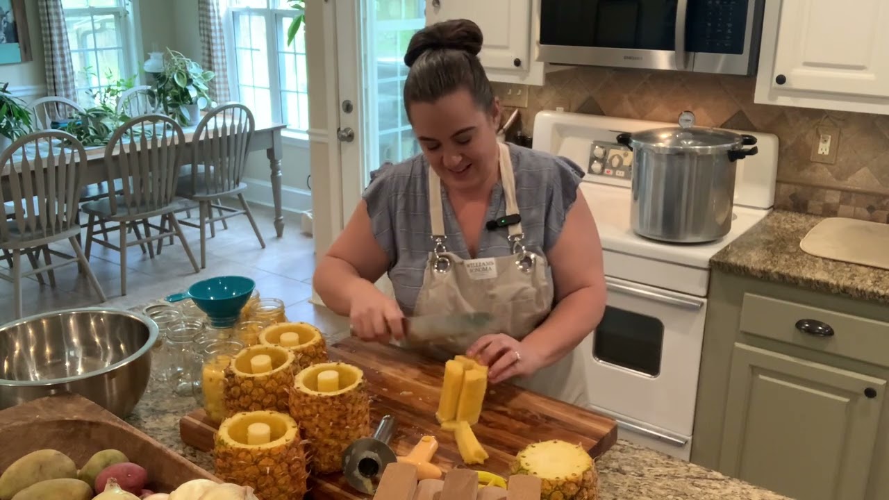 How to water bath can pineapple and what to do with the scraps.