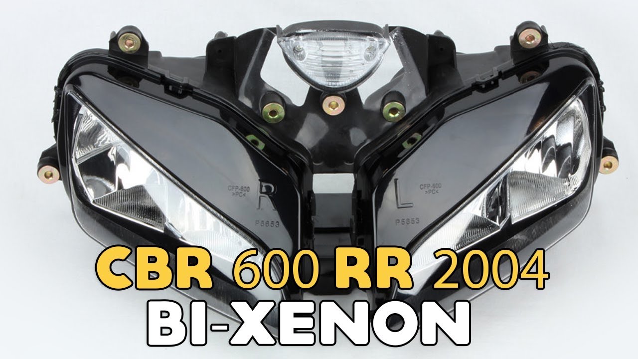 Honda CBR600RR 2004 double projector bi xenon lens installation retrofit