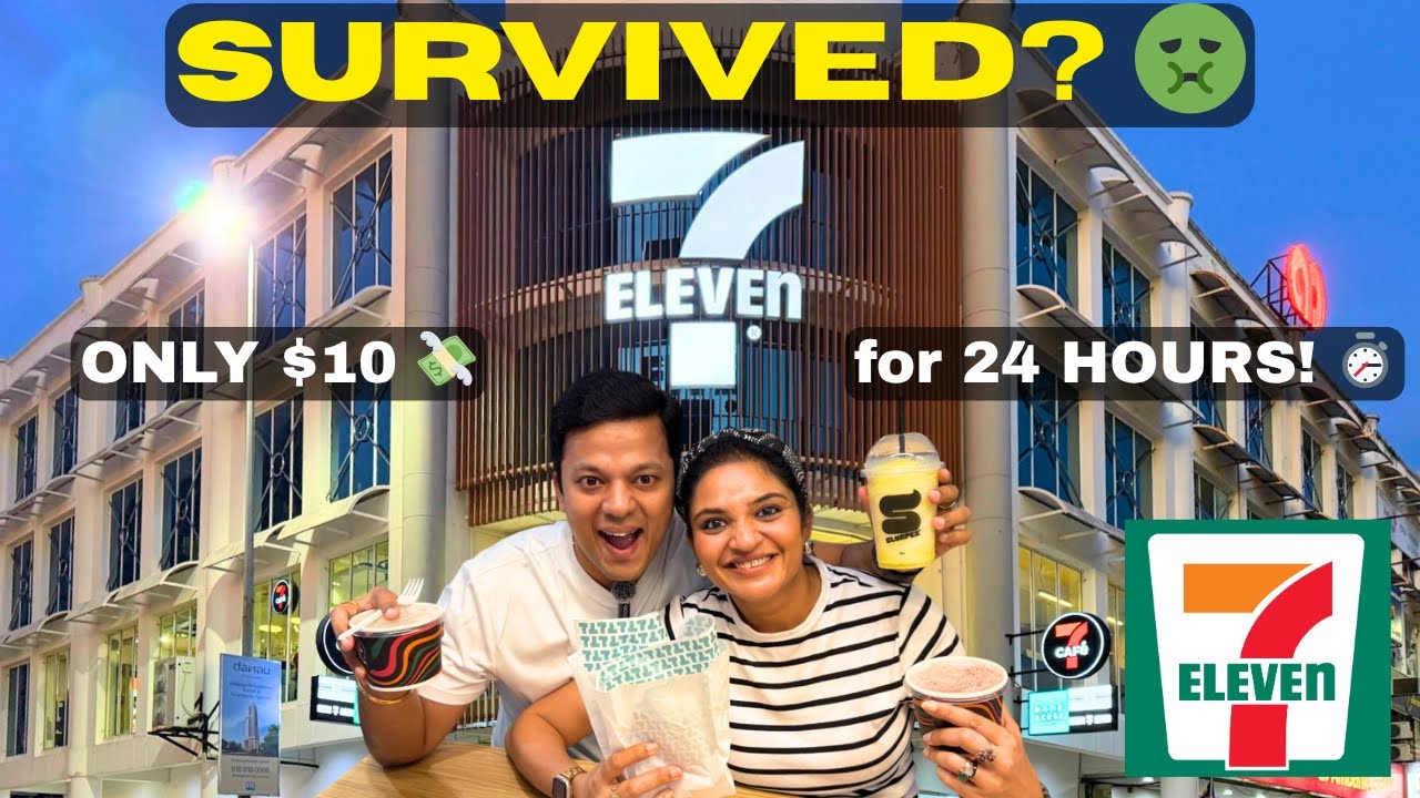 Мы питались ТОЛЬКО из 7 Eleven Malaysia в течение 24 часов! 🇲🇾💸 Могут ли 10 долларов прокормить н...