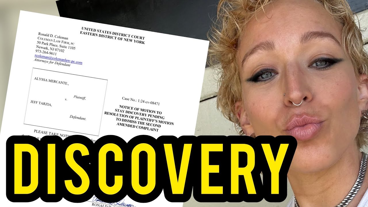 LAWSUIT UPDATE: Alyssa Mercante Wants Discovery NOW!