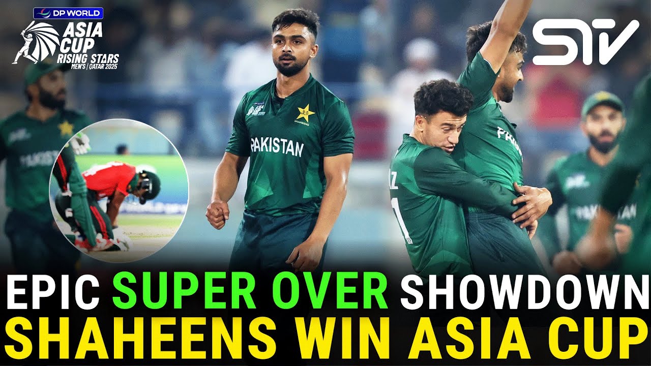 Super Over Showdown Pakistan Wins Asia Cup 🏆 | BAN - A vs PAK - A |  FINAL | Asia Cup 2025 | ZH1K
