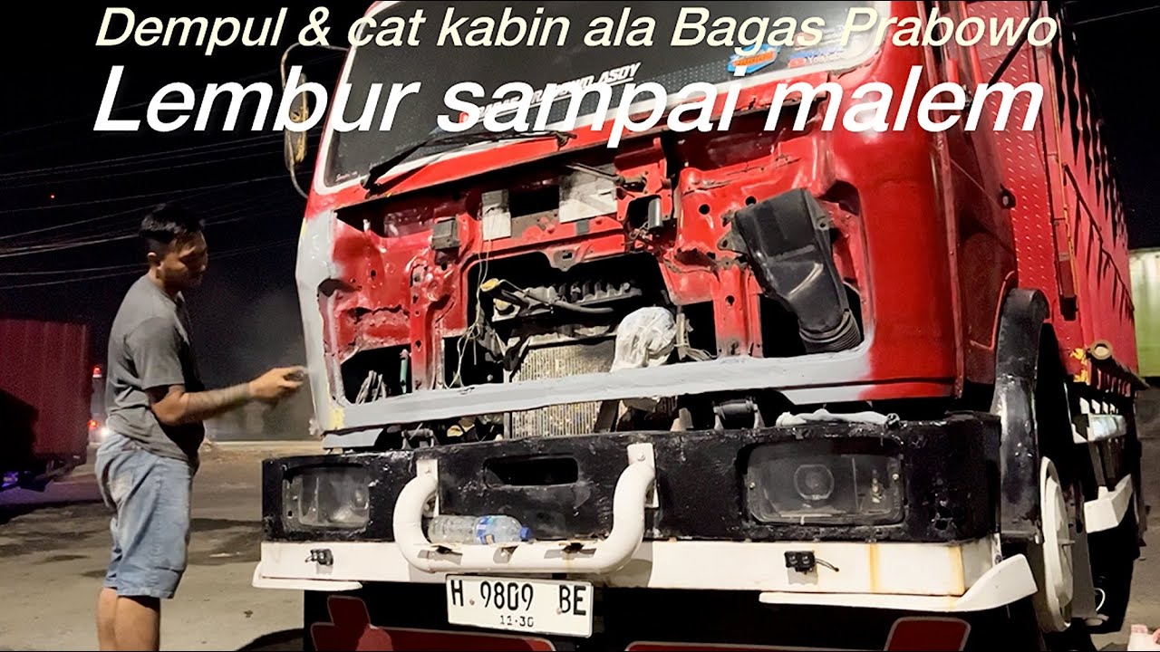 Kita Repain sendiri kabin nya || lembur sampai malem.