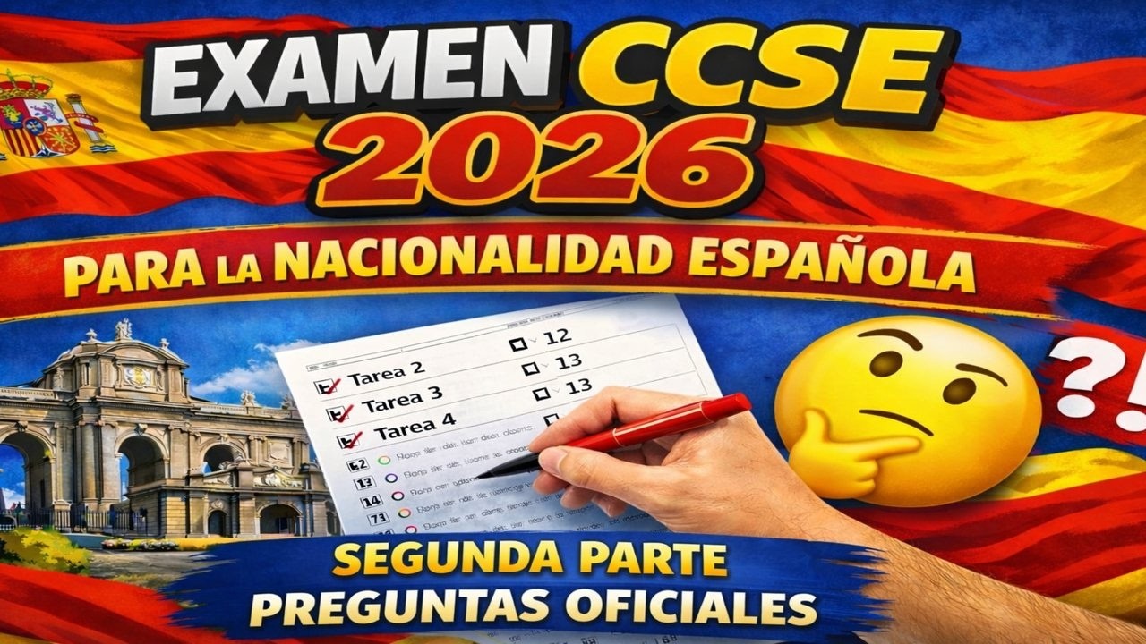 CCSE 2026 EXAMEN NACIONALIDAD ESPAÑOLA✅PARTE 2