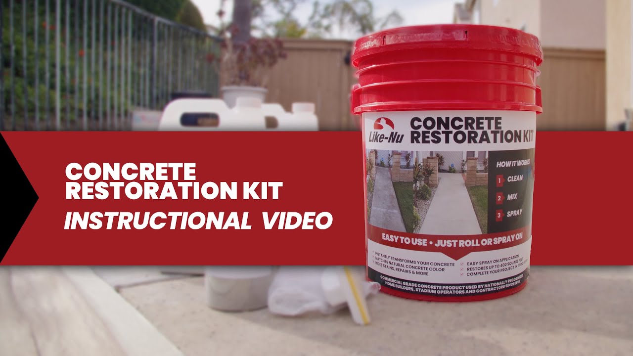 Like-Nu Concrete Restoration Kit Instructional Video