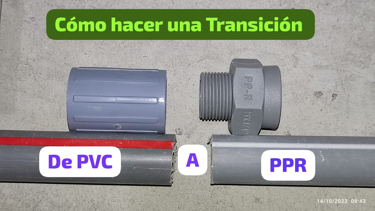 💧😮COMO CONVERTIR de PVC a PPR o Polipropileno