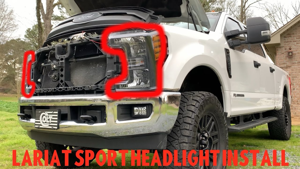 2017-2018-2019- 2020 F250  Lariat Sport Headlight Install.
