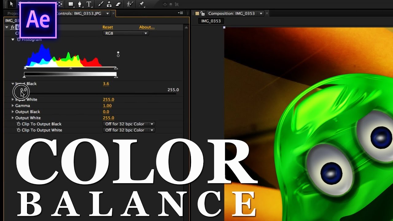 AFTER EFFECTS - Tips & Tricks - White Balance/Color Balance in AE [TUTORIAL]