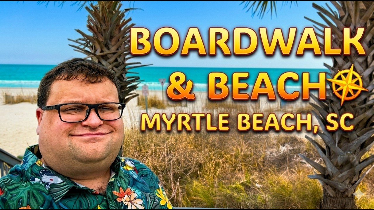 Boardwalk & Beach Area - Shops, Stray Cats, Restaurants, & More! - Myrtle Beach, SC