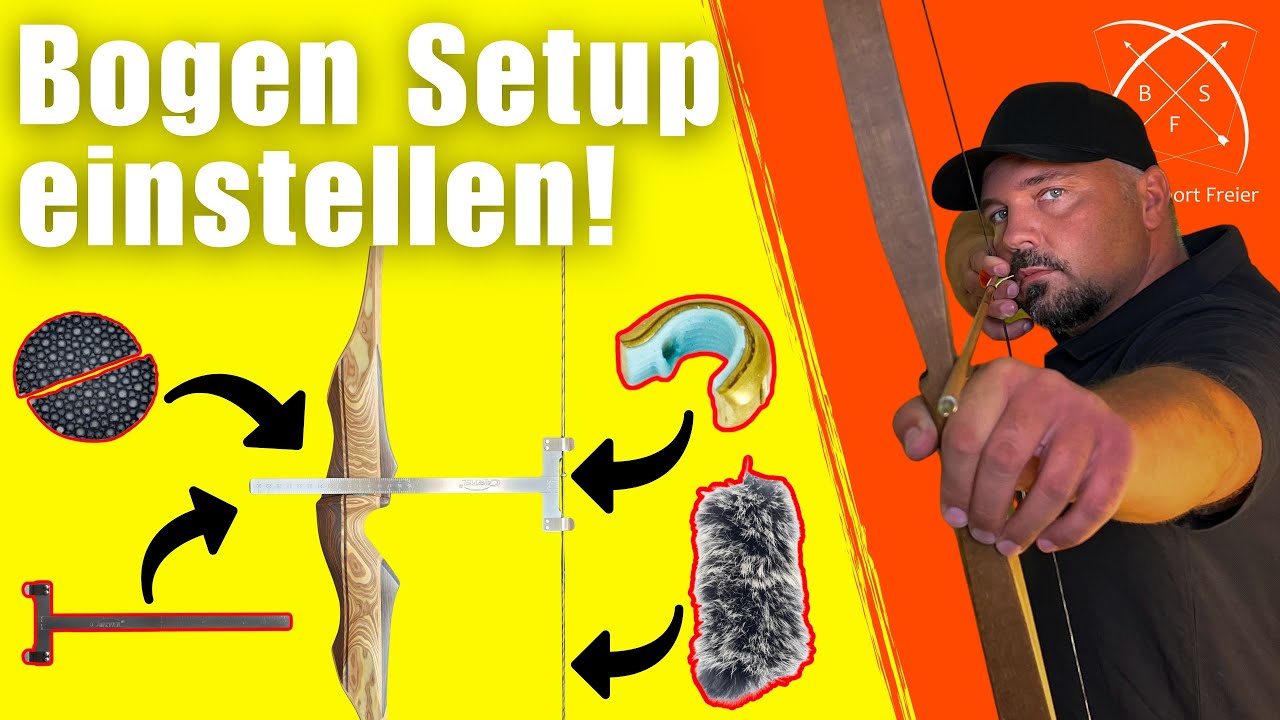 Nockpunkt setzen - Geräuschdämpfer einbauen - Pfeilauflage kleben | Bogensport Freier