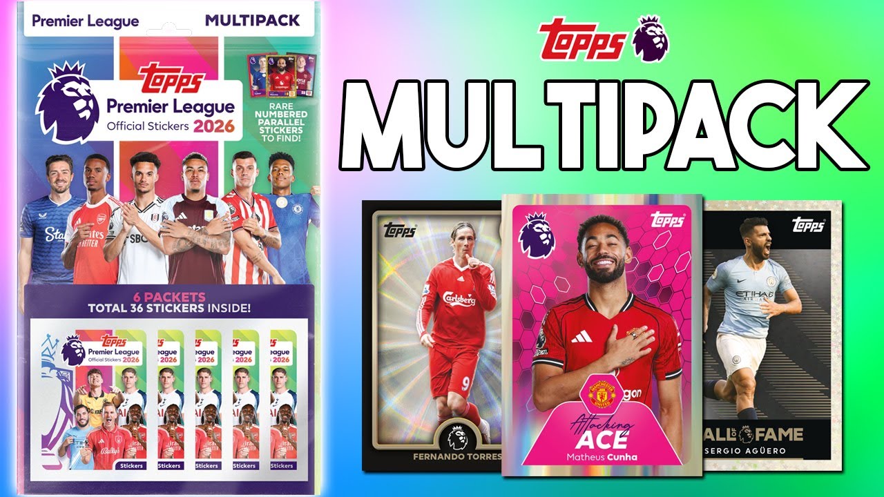 Topps Premier League 2026 Sticker Multipack Opening!