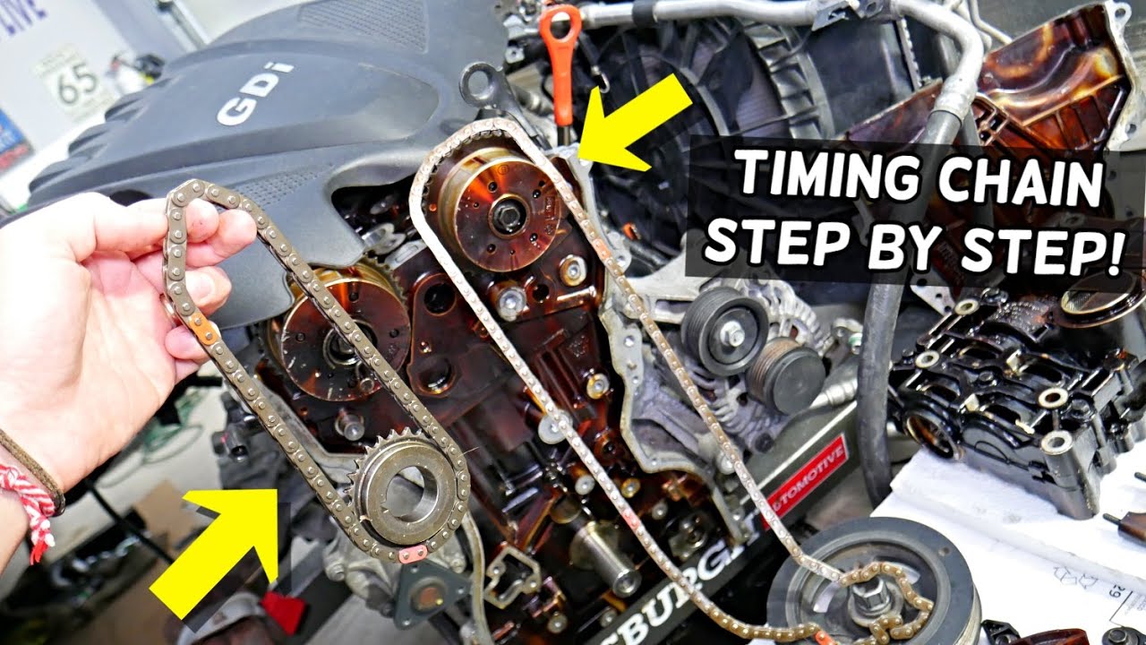 HYUNDAI KIA 2.4 GDI TIMING CHAIN REPLACEMENT REMOVAL