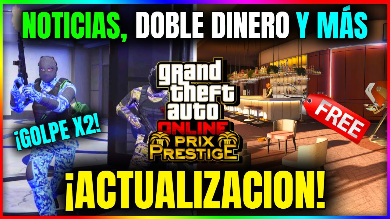 NUEVA ACTUALIZACION EPICA en GTA5 Online! REGALO! GOLPE AL DOBLE! DESCUENTOS Y NOTICIAS!!