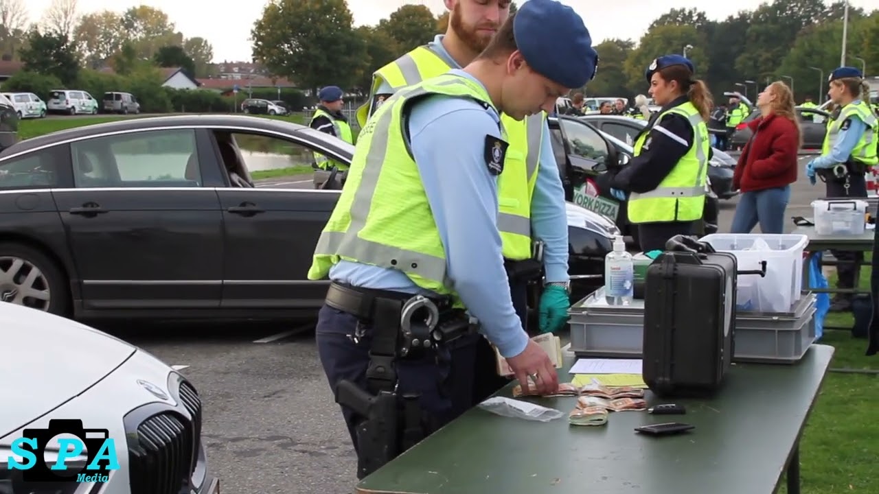 Grote verkeerscontrole op Rotterdam The Hague Airport Rotterdam