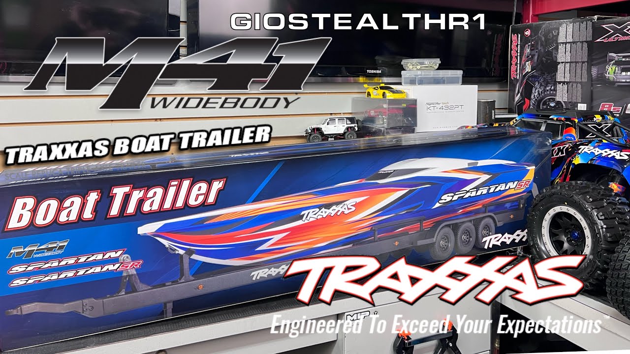Traxxas Boat Trailer unboxing and M41 installation