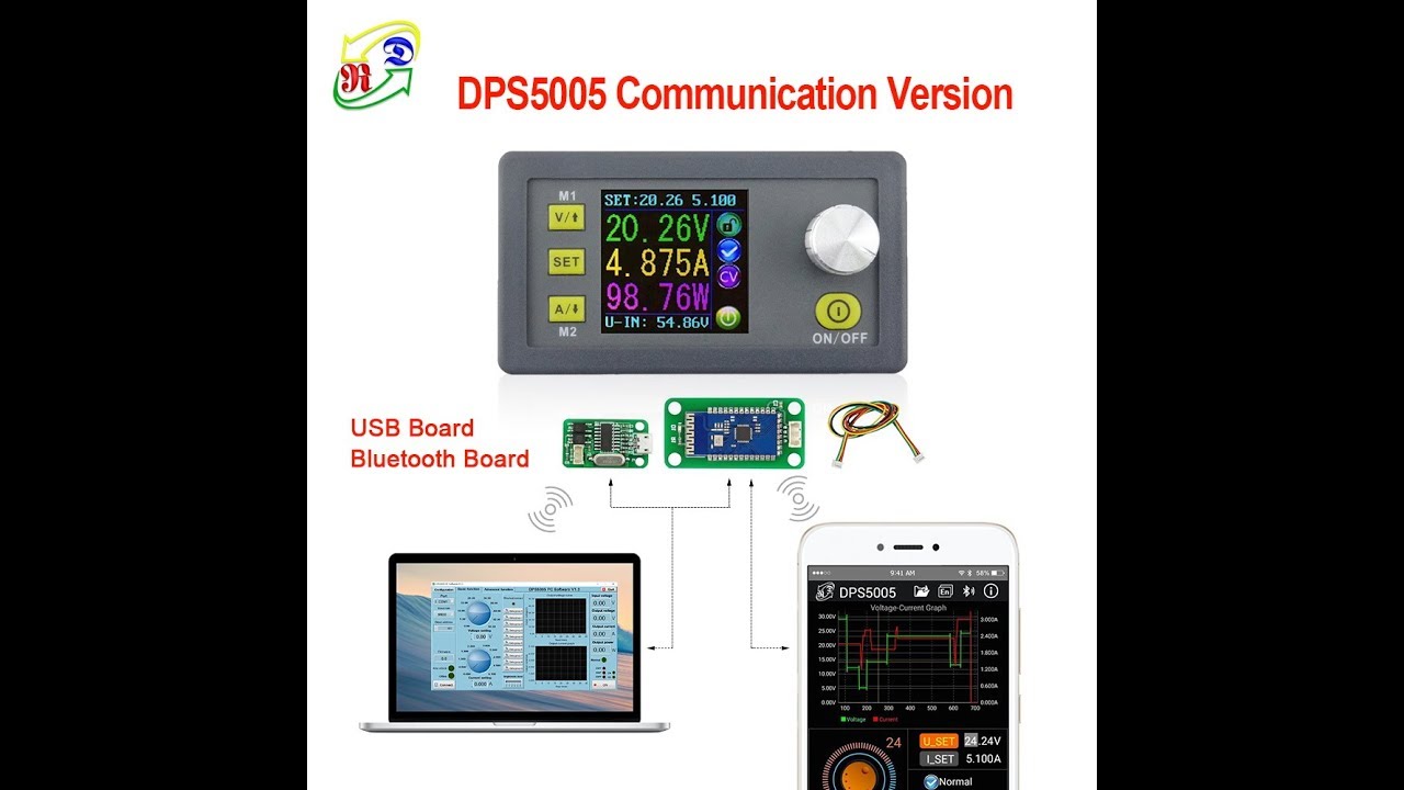 Montagem Fonte de Bancada Regulável DPS5005 até 50v e 5.1a DC