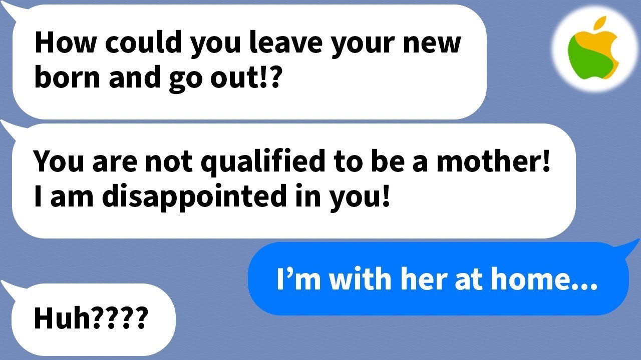 【Apple】 My mother in law said she was tired of looking after my baby, but...