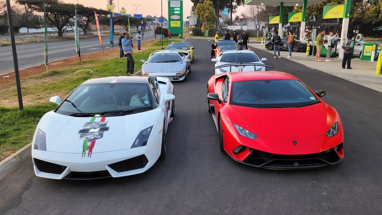 Lamborghini Club South Africa breakfast run to Cullinan