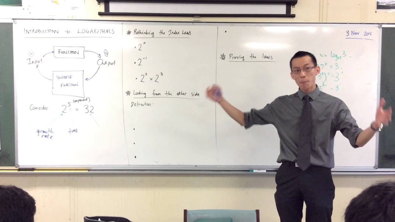 Introduction to Logarithms (1 of 2: Rethinking Exponentials)