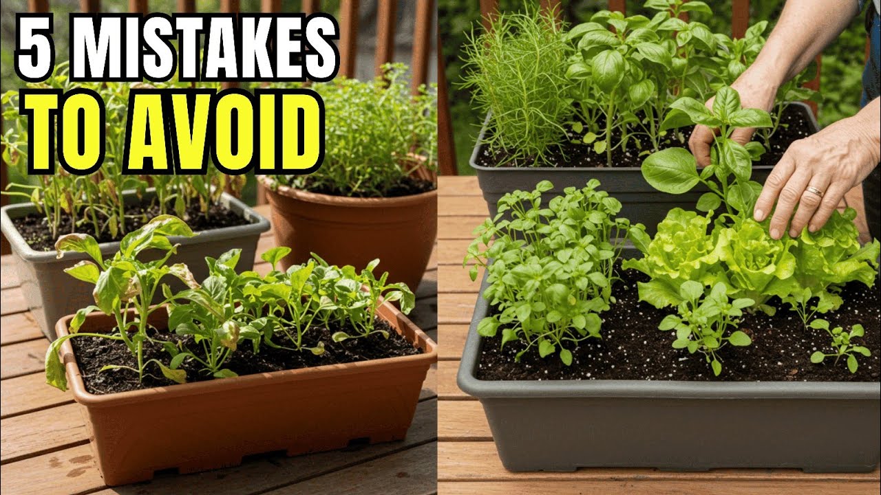 5 Mistakes You Must NEVER Make When Container Gardening