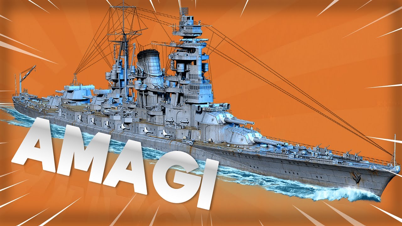 AMAGI — снайпер OG в World of Warships Legends.