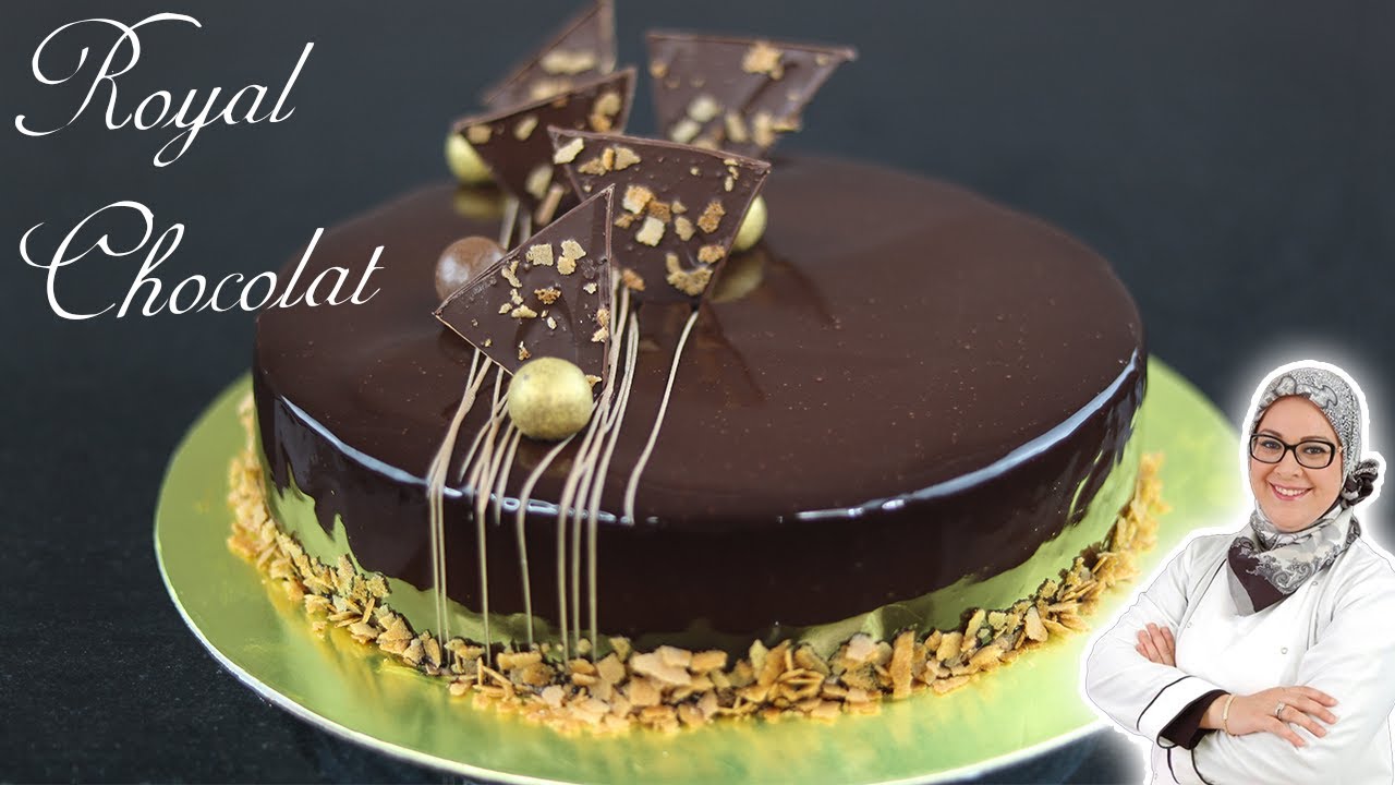حلوى عيد الميلاد 3 : رويال شوكولا بطريقة سهلة و إحترافية -Gâteau Royal Chocolat