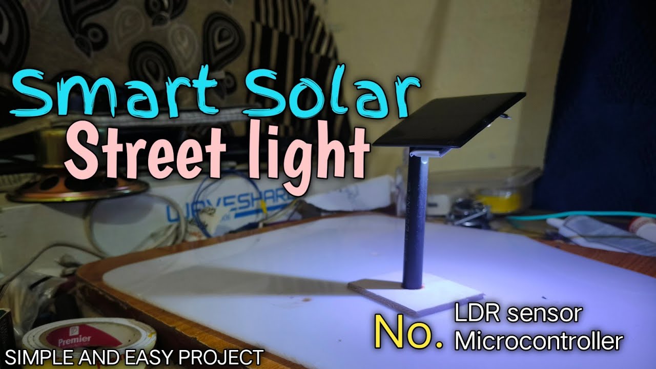 DiY Simple Smart Solar street light project || without LDR sensor and microcontroller.