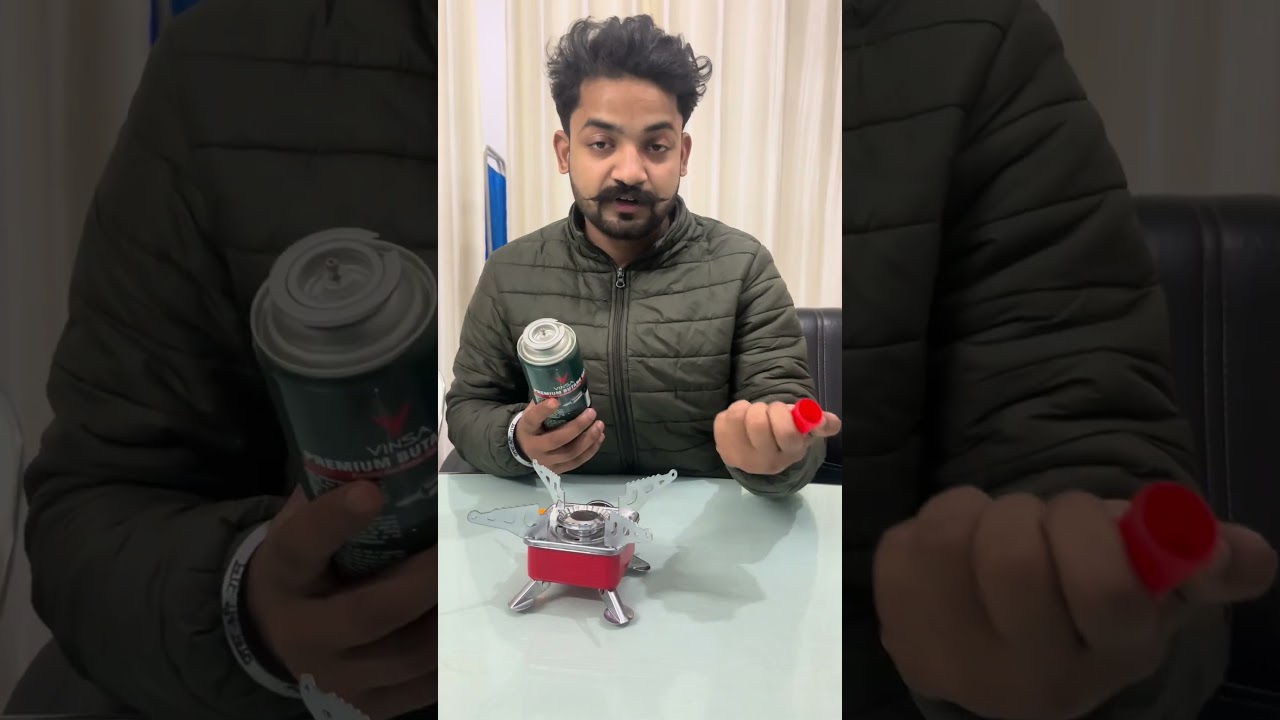 How to connect butane Gas with Camping Stove #campinglife #camping #butane #travel #viralvideo