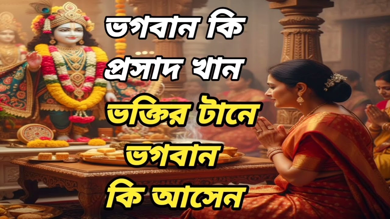 🙏 ভগবান কি সত্যিই আমাদের দেওয়া প্রসাদ খান লীলা কীর্তনের মাধ্যমে জানুন। শুনুন এই অপূর্ব লীলা ব্যাখ্যা