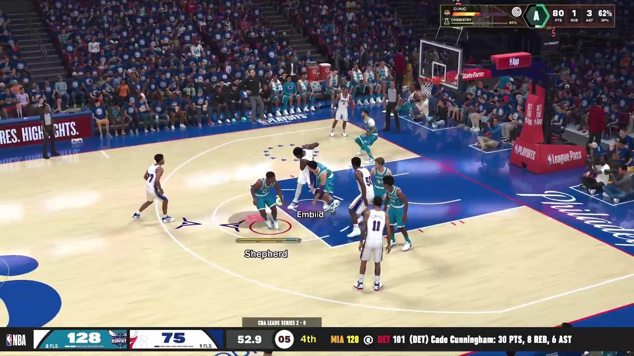 NBA 2k26 Playoffs with Hornets shooting 3s 🏀👌