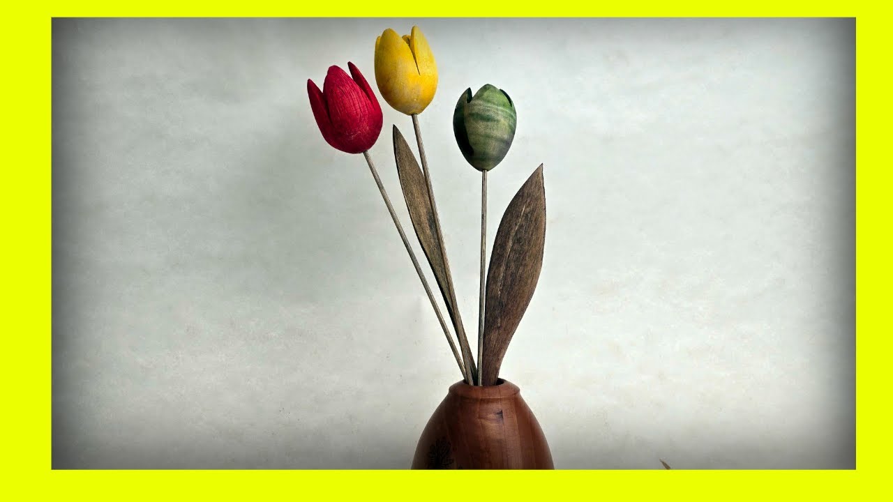 Make Beautiful Wooden Tulips With Basic Tools!