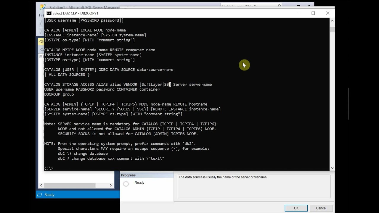 Create a linked server from SQL Server to Db2 via IBM Db2 OLE DB provider