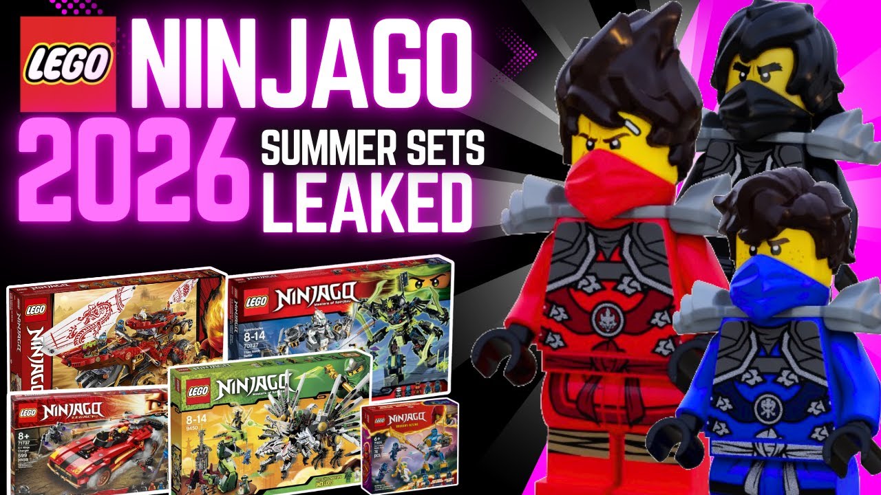 Утечка информации о летних наборах Lego Ninjago 2026 года...