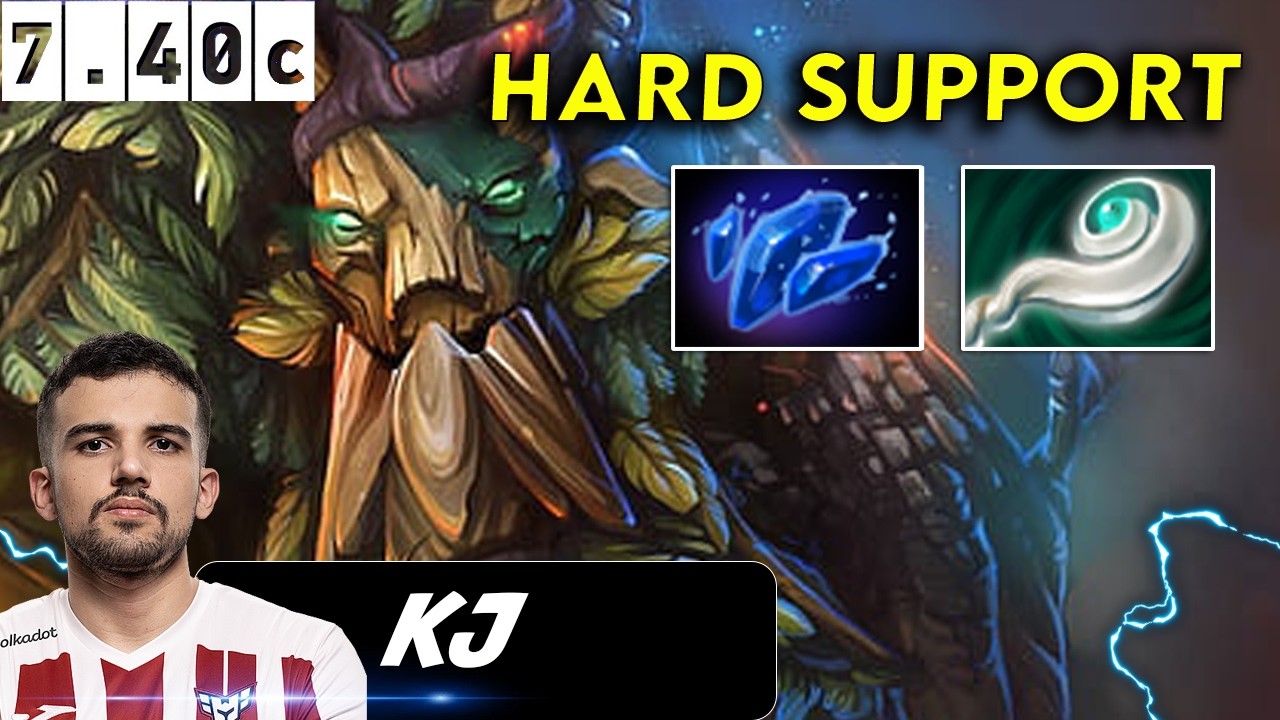 KJ Treant Protector Hard Support - Dota 2 Patch 7.40c Pro Player Full Gameplay