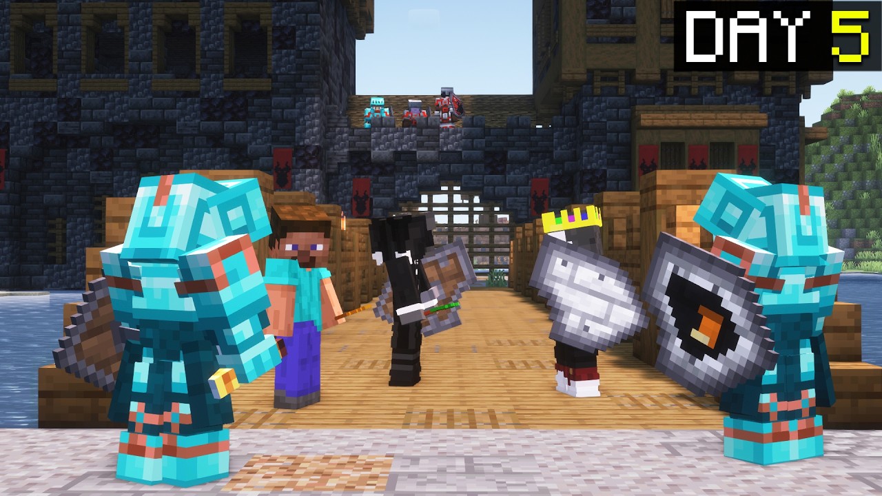 100 Players Simulate Hardcore Medieval Minecraft (LIVE)