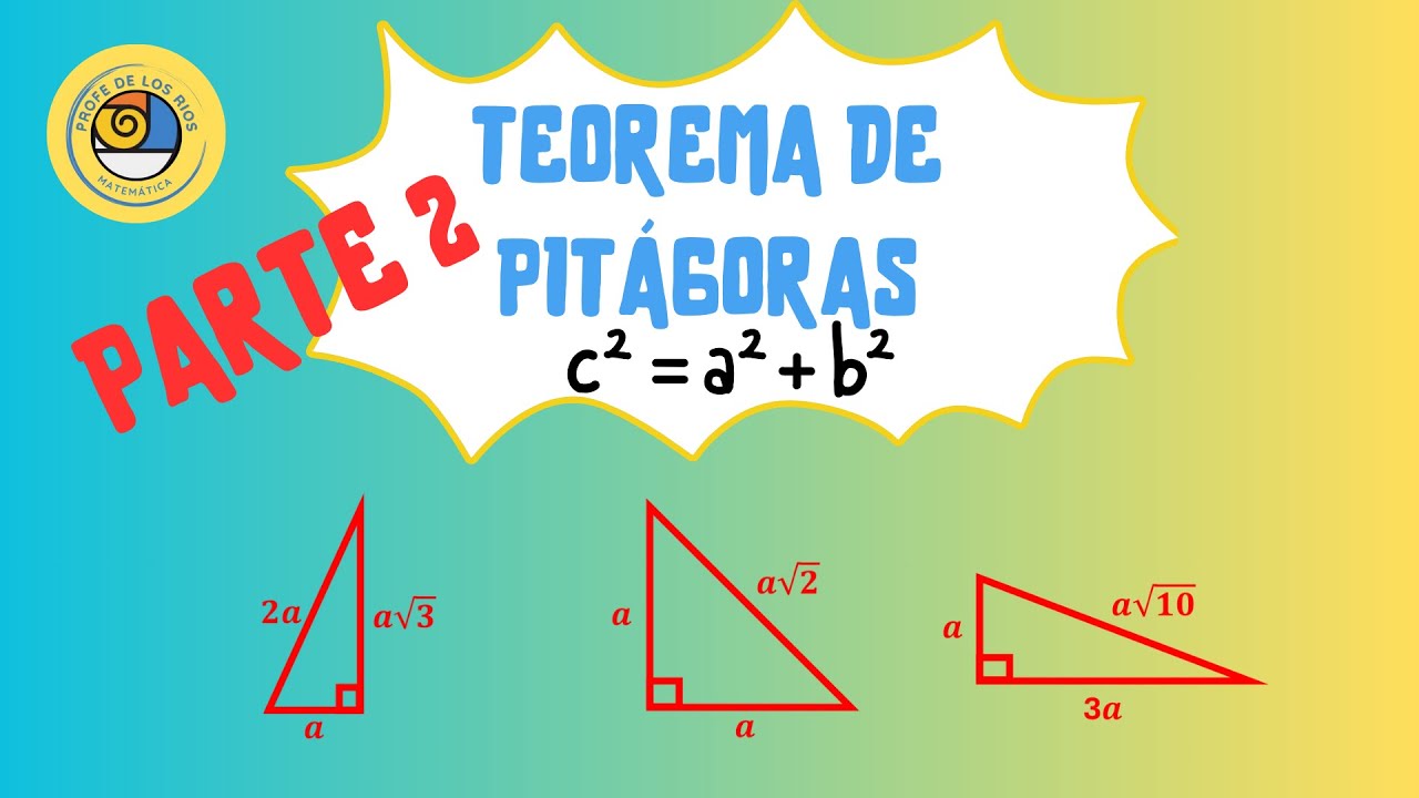 Teorema de Pitágoras Parte 2. Ejemplos. Ternas Pitagóricas Irracionales. Casos Especiales.