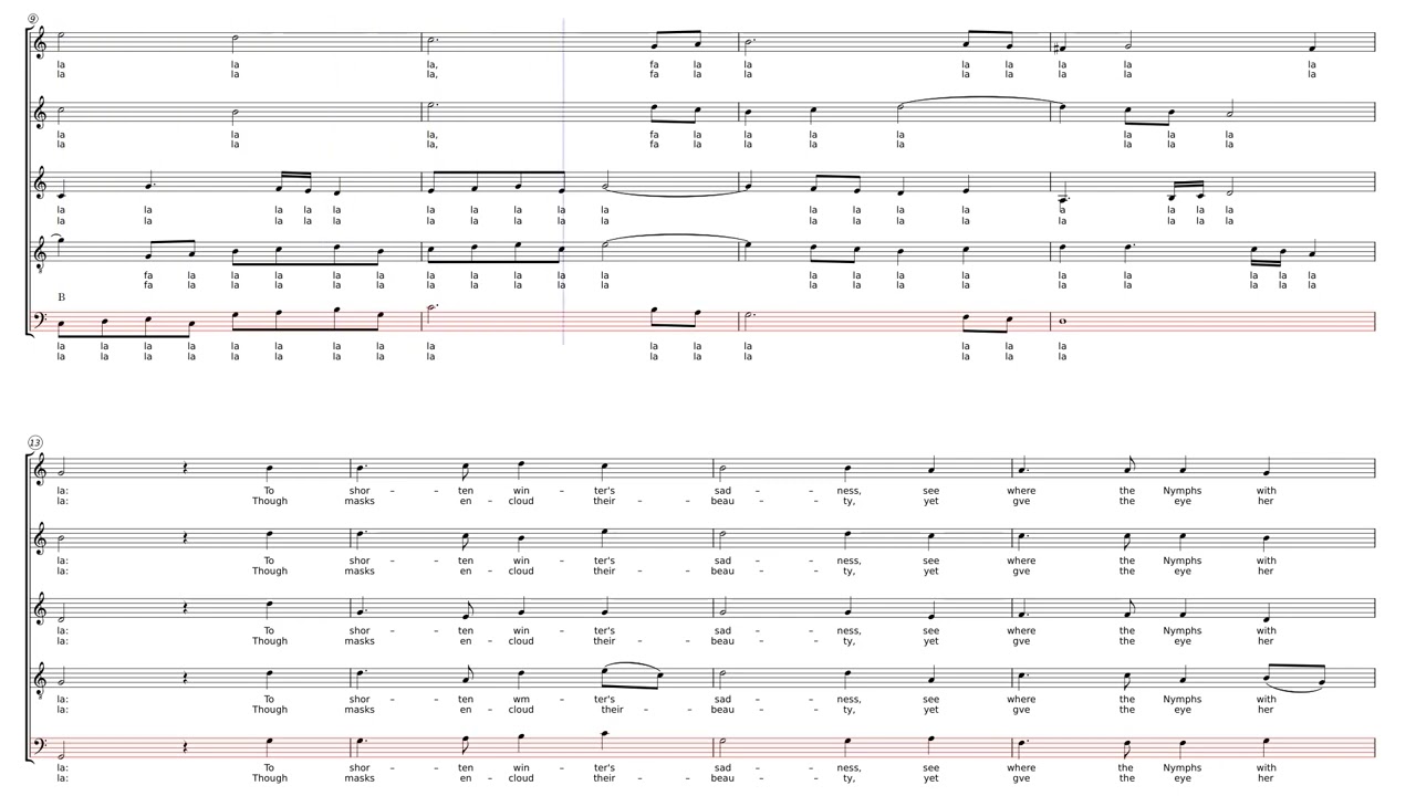 To shorten winters sadness BASS by Thomas Weelkes