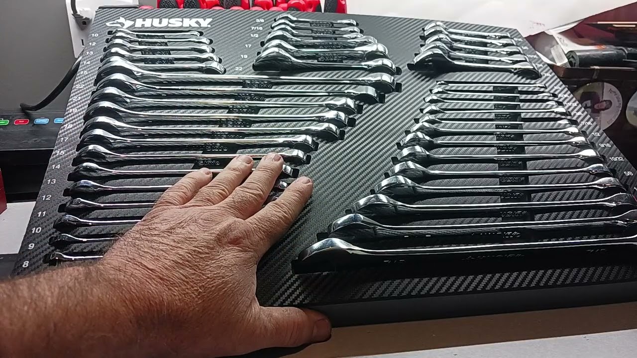 Huskys EVA foam 44 piece wrench holder 1/22/26