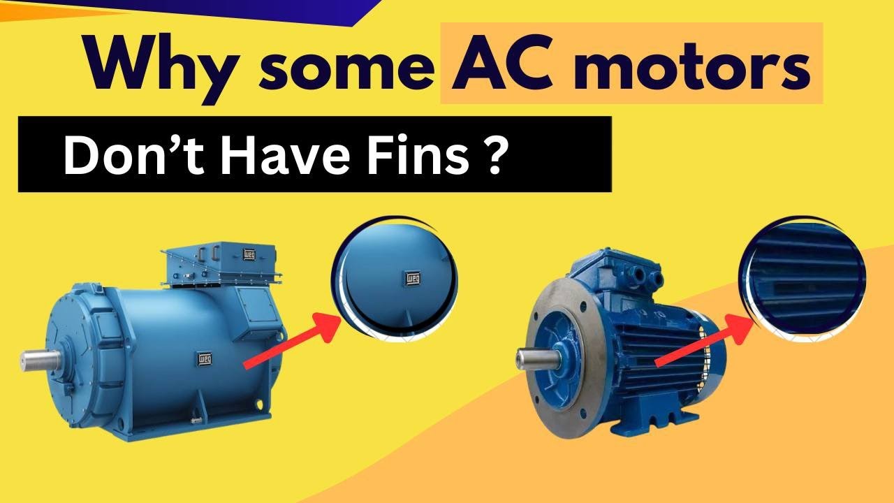 Why some AC motor don't have Fins ? | Air Cooling vs. Liquid Cooling in Motors