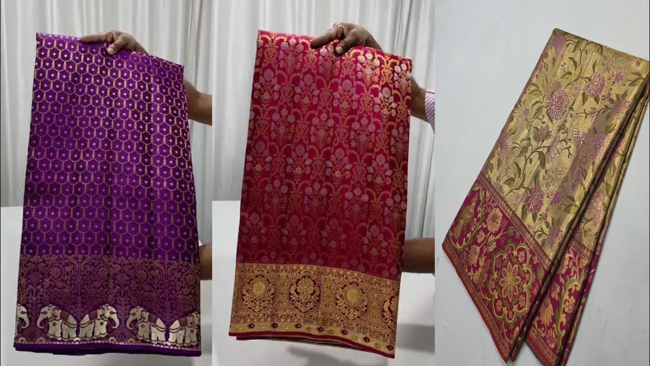 13 Mar 2026||Pure kanchipuram handloom pattu sarees with prices||pmjrsilks||Jhanvika fashions vlogs