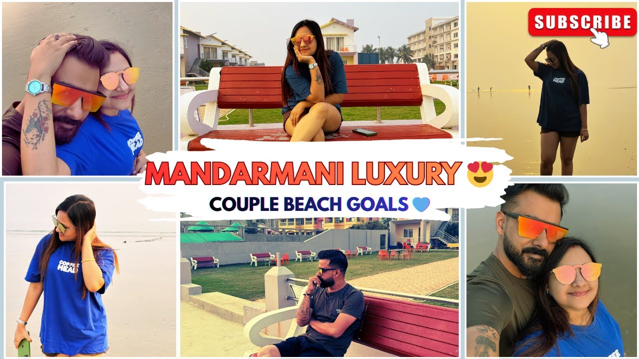 Mandarmani Luxury Stay | 🏖️ Parth King Beach Resort | Full Resort Tour | Couple Goal💙 |Private Beach