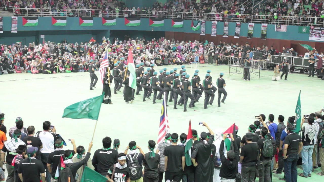 KAWAD PENTOMEN PALESTIN - PENGAKAP UDARA SEKOLAH TINGGI KLUANG - HIMPUNAN SOLIDARITI UMMAH 2014