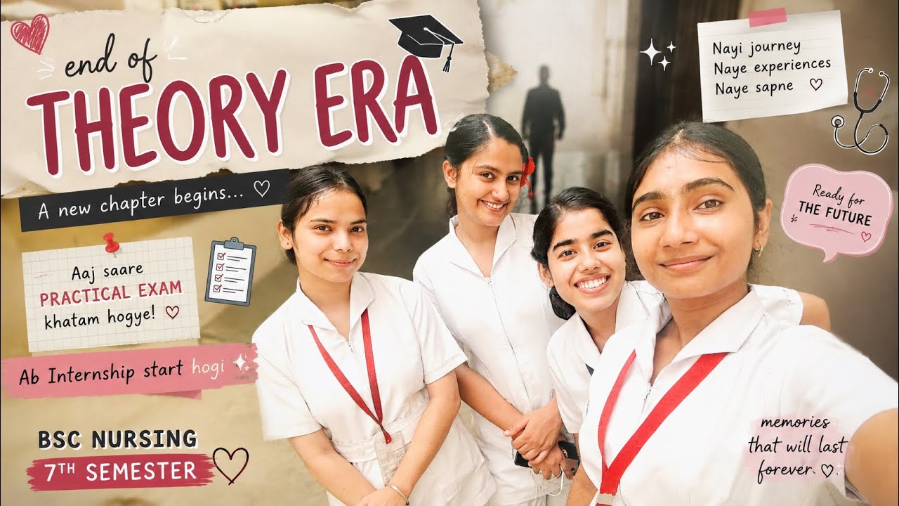     🎓 End of Theory Era | B.Sc. Nursing 7th Semester Complete | #collegevlog #viral #youtube #vlog 