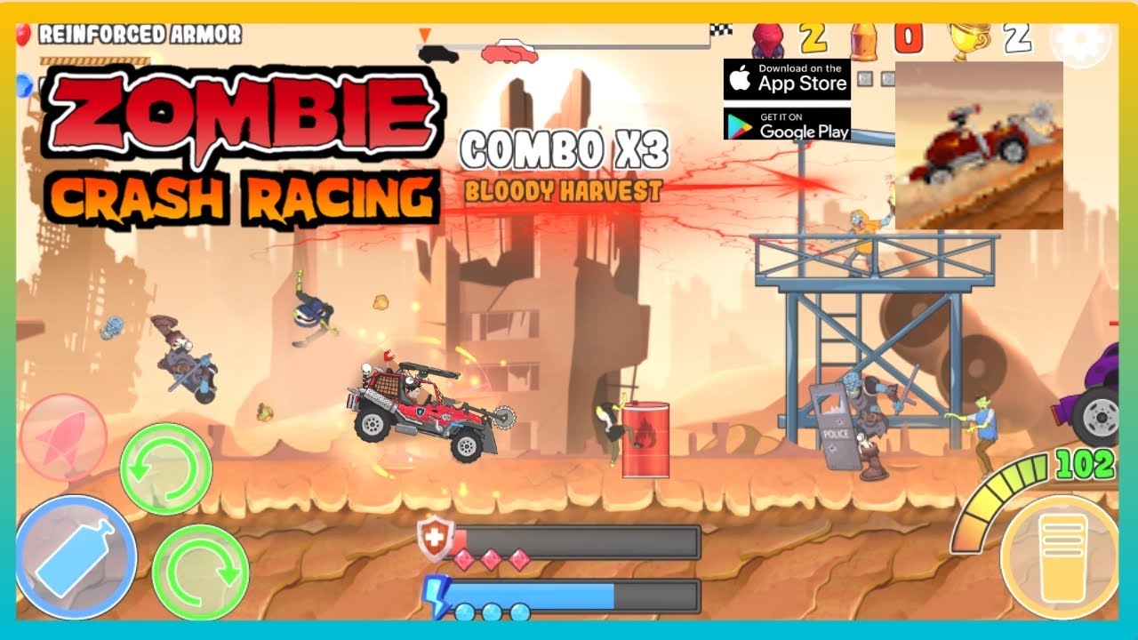 Zombie Crash Racing Die Chase